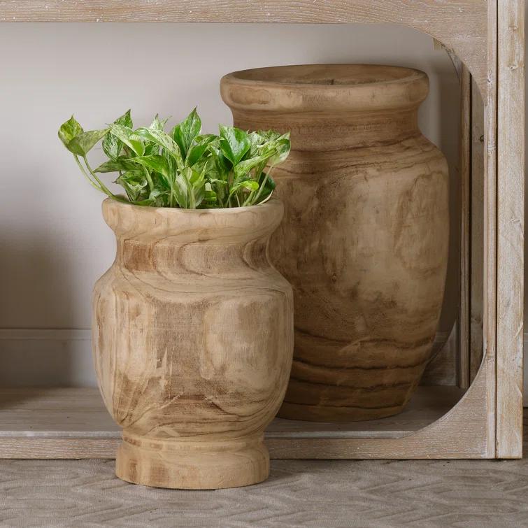 Joss & Main Texie Handmade Wood Table Vase