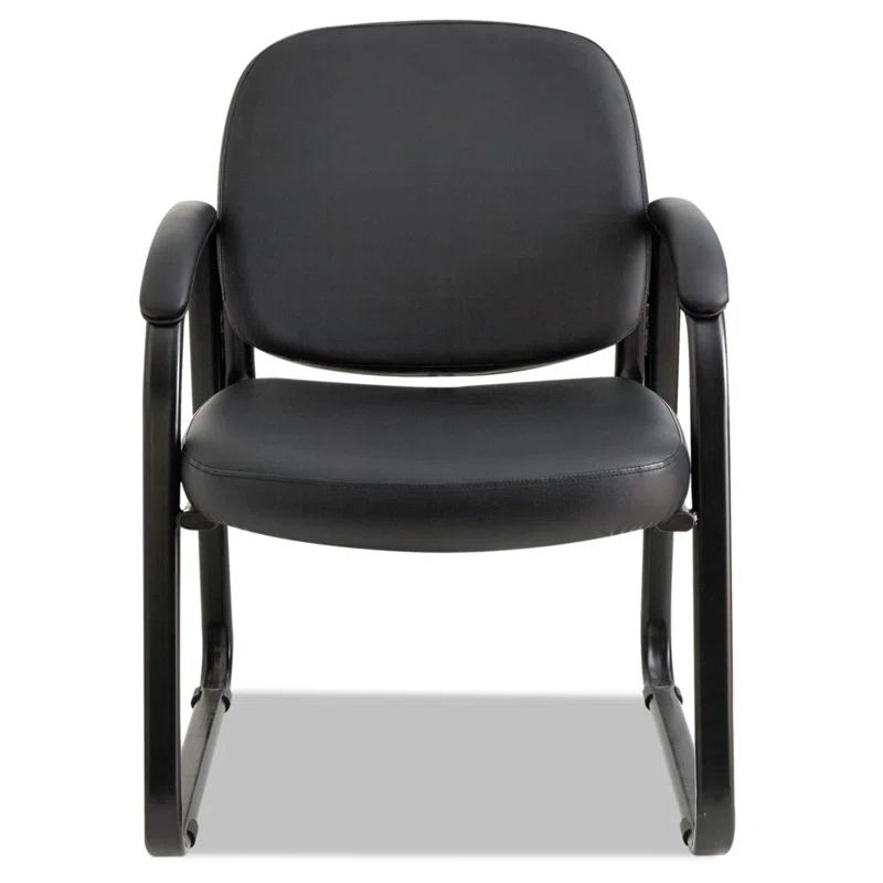 Alera® Reception Faux Leather Seat Waiting Room Chair with Metal Frame