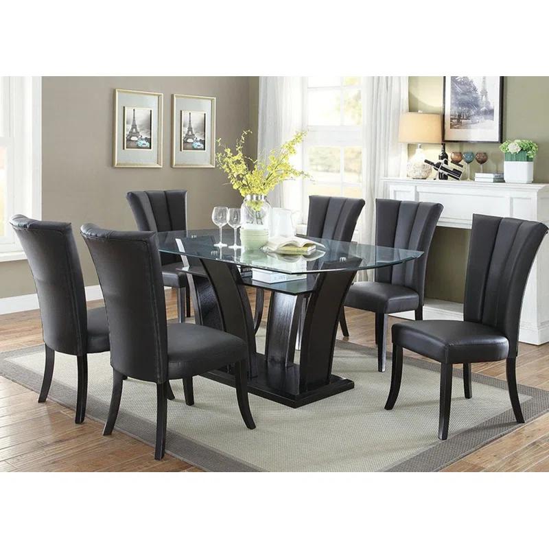 A&J Homes Studio Faux Leather Upholstered Side Chair (Set of 2)