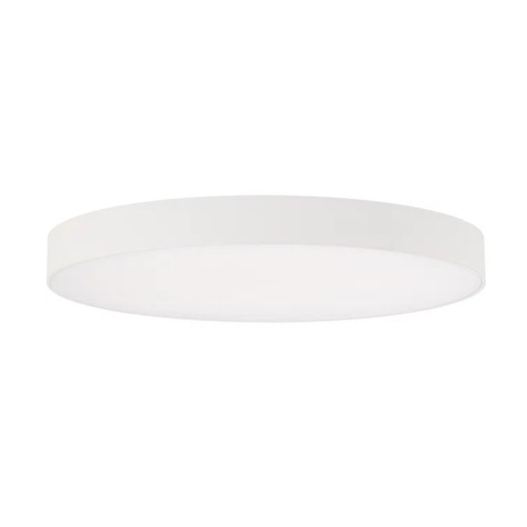 WAC Limited Edgeless Round Acrylic Dimmable LED Flush Mount Light With Color Temperature Switch: 2700K, 3000K, 3500K, 4000K, and 5000K