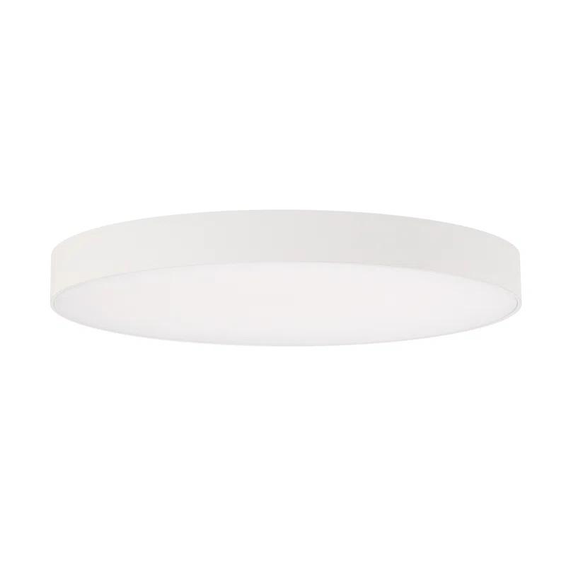 WAC Limited Edgeless Round Acrylic Dimmable LED Flush Mount Light With Color Temperature Switch: 2700K, 3000K, 3500K, 4000K, and 5000K