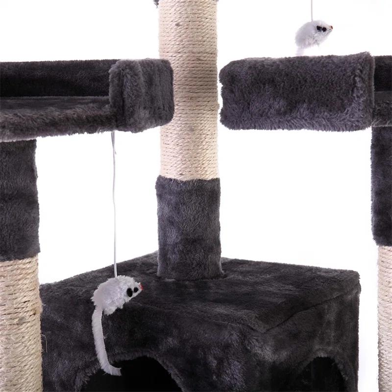 Tucker Murphy Pet™ Multi-Level Cat Tree Tower, Kitten Condo House With Scratching Posts