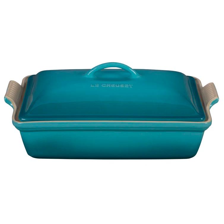 Le Creuset Heritage Stoneware 4 Qt. Rectangular Casserole with Lid