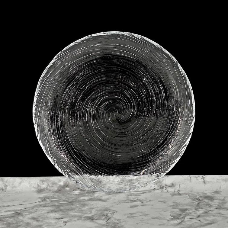 Wrought Studio™ Lyalya Glass Salad Plate Set of 12 (Set of 12)
