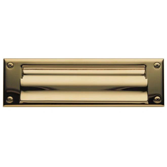 Baldwin 10 in x 3 in Brass Mail Slot