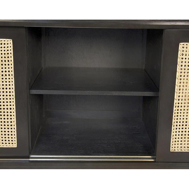 Noir Hermosa 72'' Solid Wood Sideboard