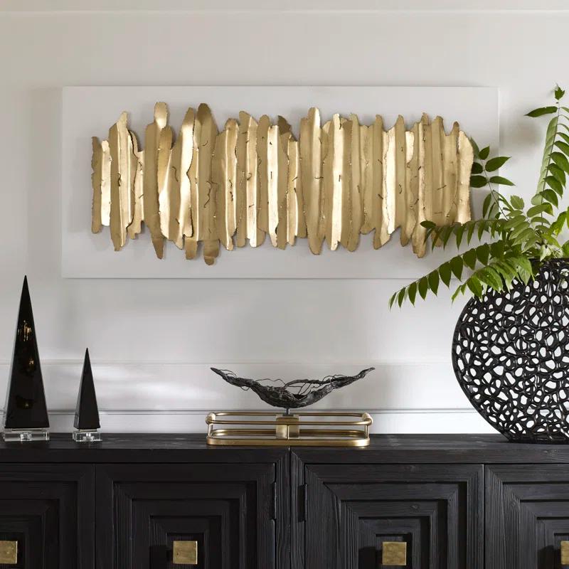 Lev Glam Abstract Wall Decor on Metal