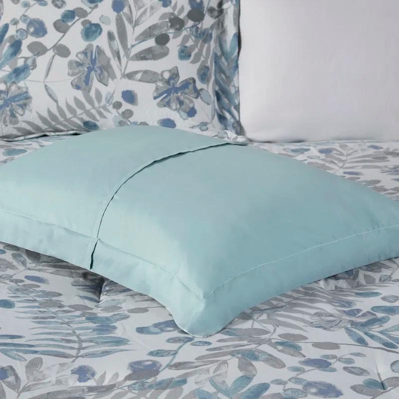 Bonnie 5 Piece Seersucker Comforter Set with Throw Pillows