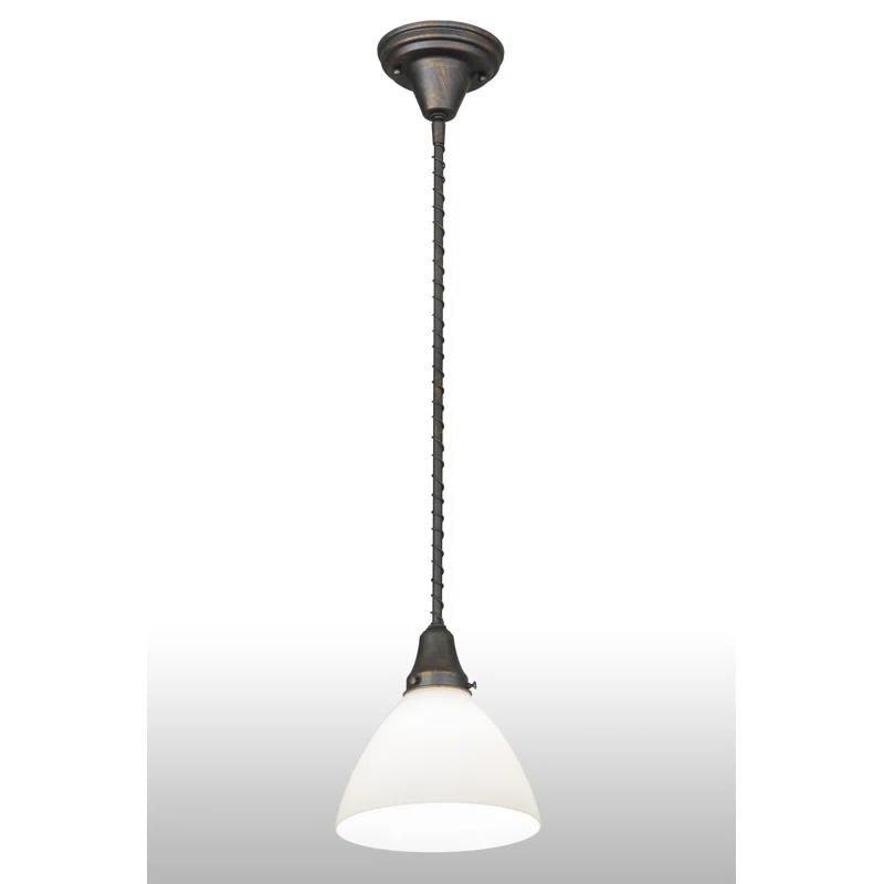 Meyda Lighting 1 - Light French Bronze Single Pendant