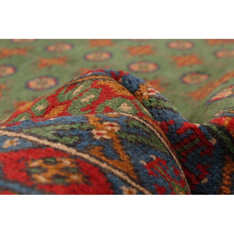 Bloomsbury Market One-of-a-kind Hand-knotted Kargahi Green 5'6" x 8'0" Wool Rug