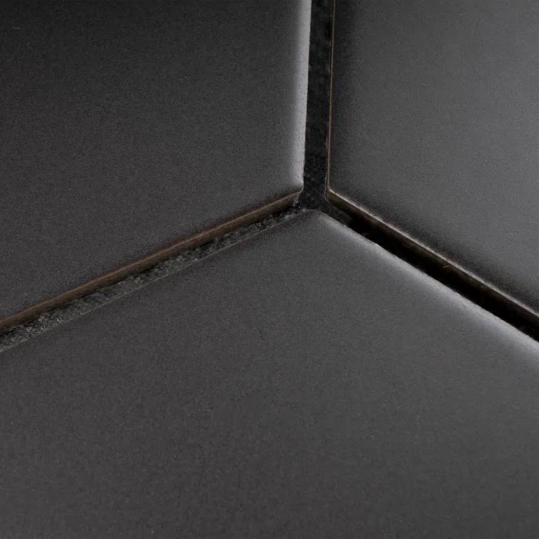 Supreme Tile Porcetile 10.08 in. x 11.64 in. Honeycomb Matte Porcelain Mosaic Wall and Floor Tile