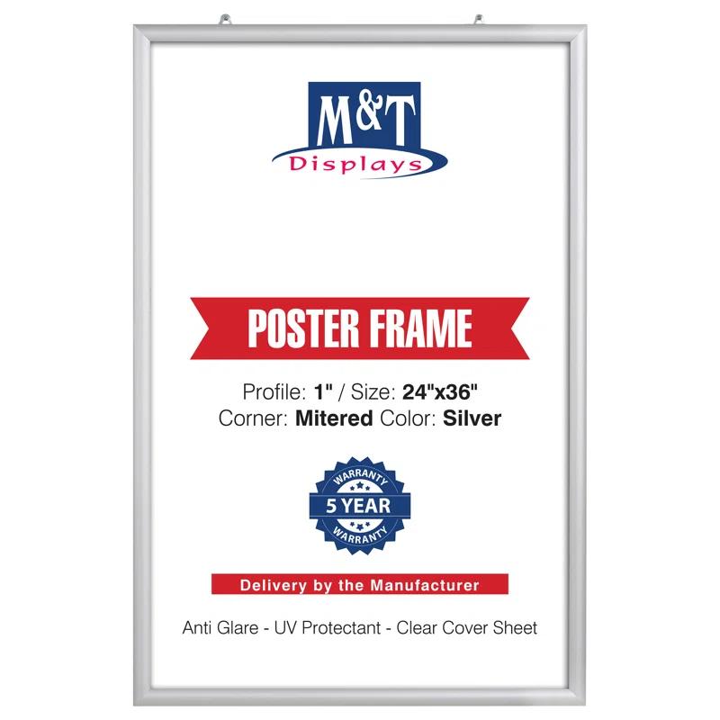 MT Displays UCN255-CS-P Metal Beveled Picture Frame
