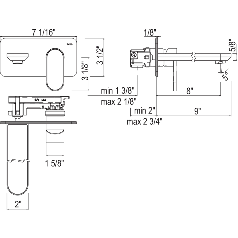 Miscelo™ Wall Mounted Faucet Bathroom Faucet