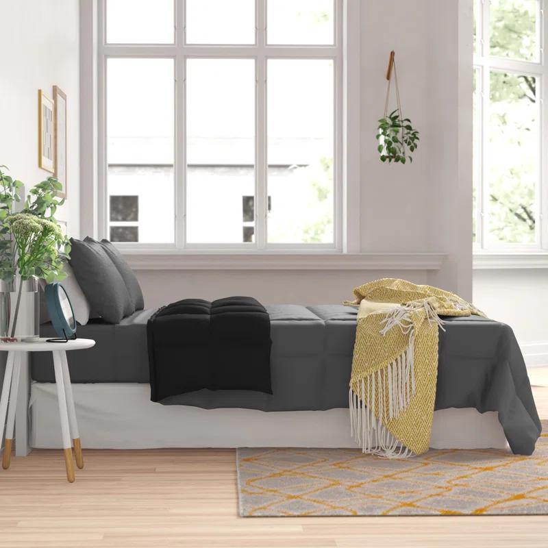 Bare Home 1800 Premium Microfiber Reversible Bed-In-A-Bag