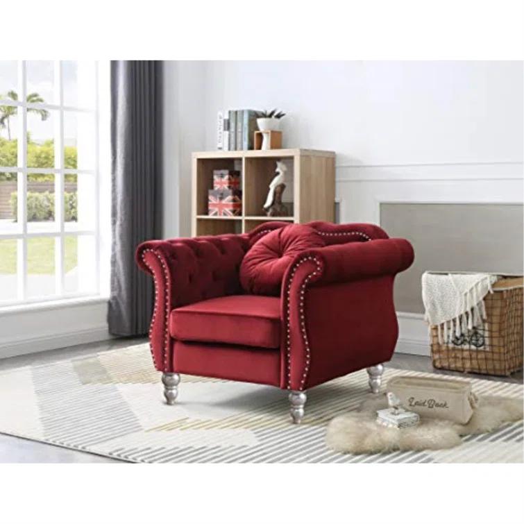 Glory Furniture Hollywood Velvet Armchair