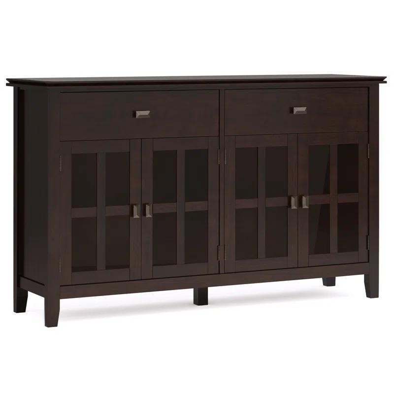 Simpli Home Artisan Large 4 Door Sideboard Buffet
