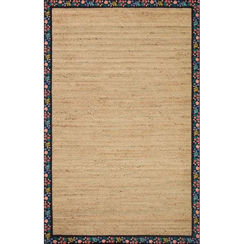 Rifle Paper Co. x Loloi Costa COS-01 Wildwood Natural/Black Area Rug