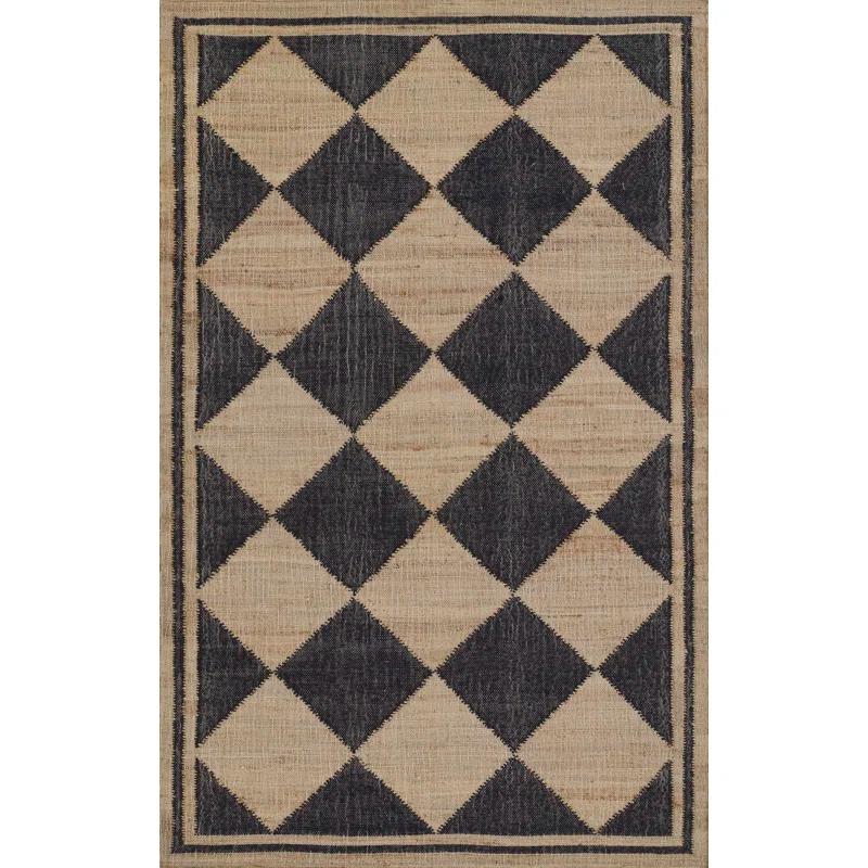 Erin Gates by Momeni Erin Gates by Momeni Orchard Court Black Hand Woven Wool and Jute Area Rug