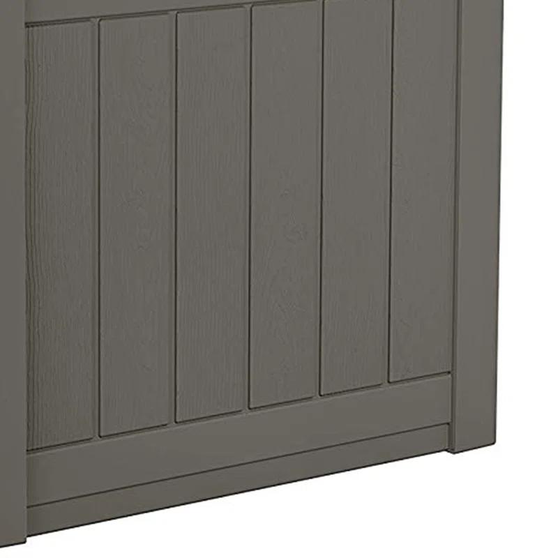 Suncast 22'' W 22 Gallons Water Resistant Resin Deck Box in Gray