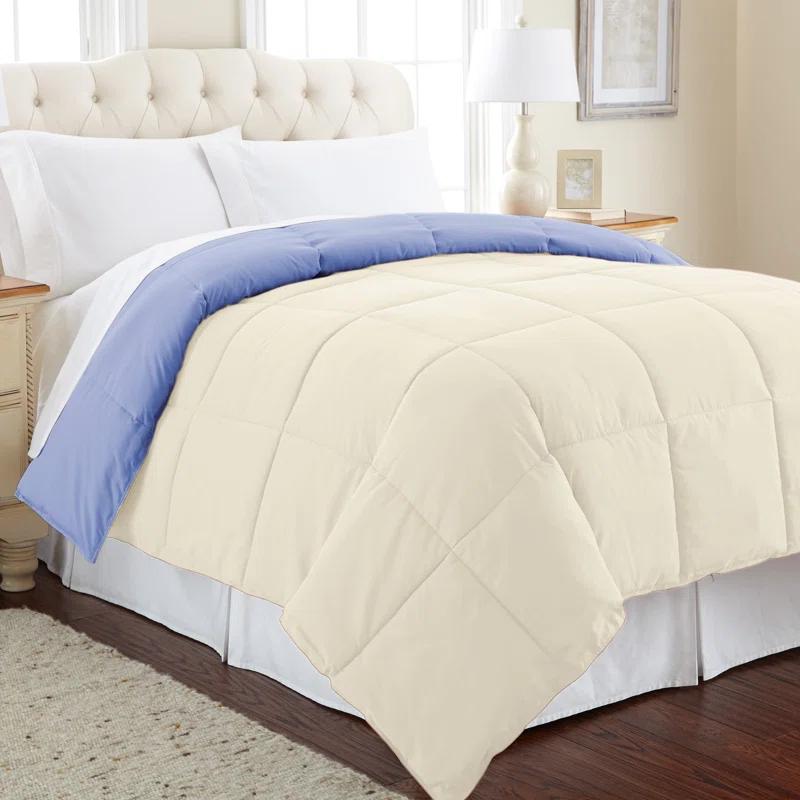Modern Threads Modern Threads Sanctuary by PCT Down Alternative Microfiber Quilted Reversible Comforter & Duvet Insert - Soft, Comfortable Alternative to Goose Down - Bedding for All Seasons