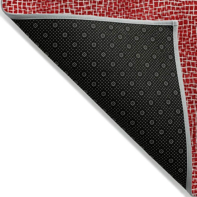 Machine Washable Indoor/Outdoor Chayden ACN1057 Red Rug