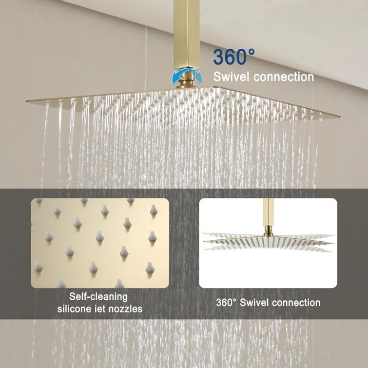 CASAINC All-In-One Kit with Rough in-Valve CS3602-12BG