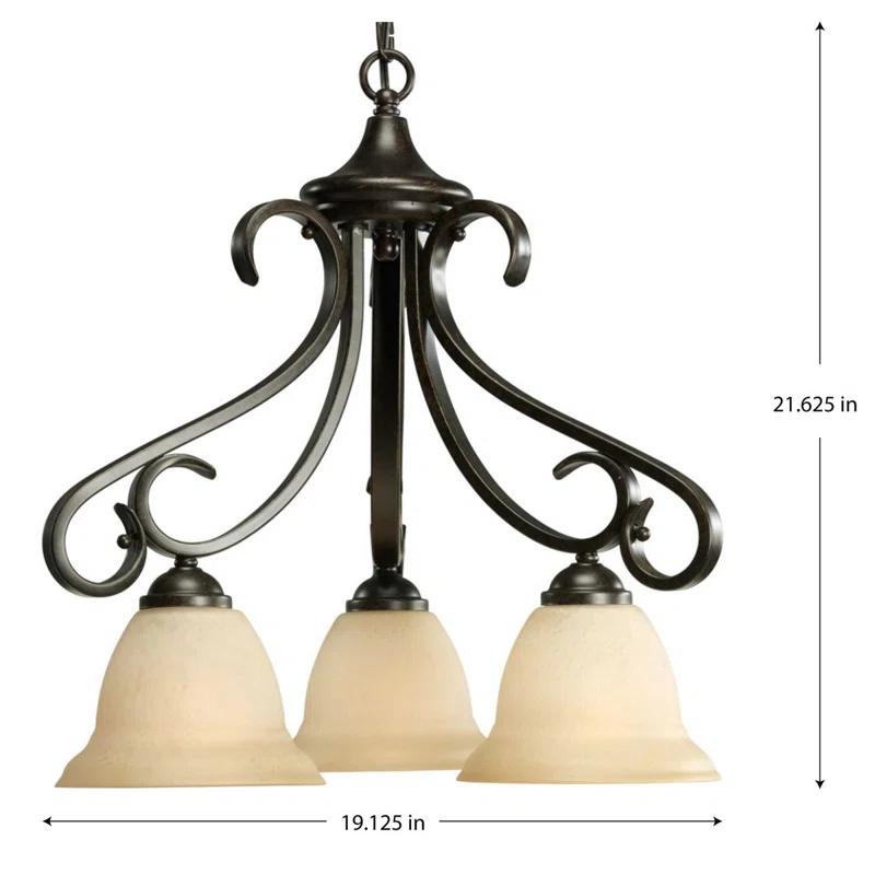 Lilly 3 - Light Dimmable Classic / Traditional Chandelier