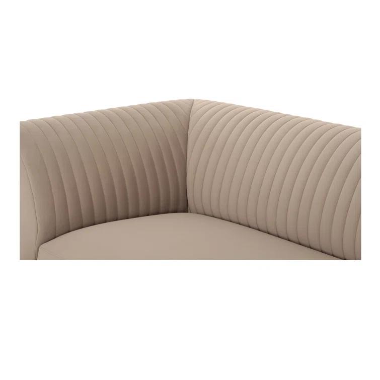 Moe's Home Collection Zandro Left Sectional Beige Fabric Sectionals
