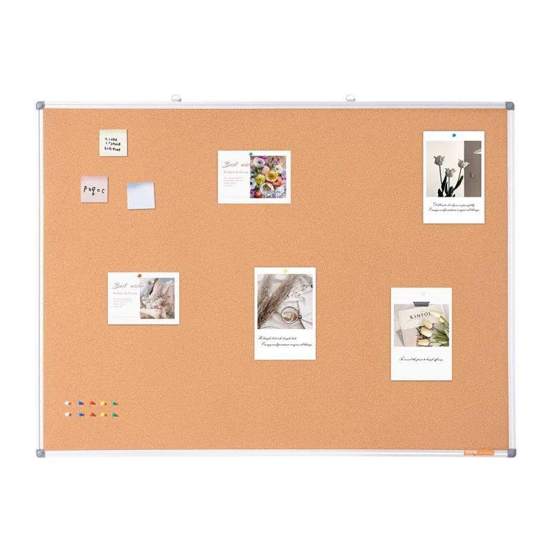 Stellweilan Tessberg 48"x36" Large Cork Board – Wall-Mounted Bulletin Board with Pin Board – Perfect for School, Home, Office