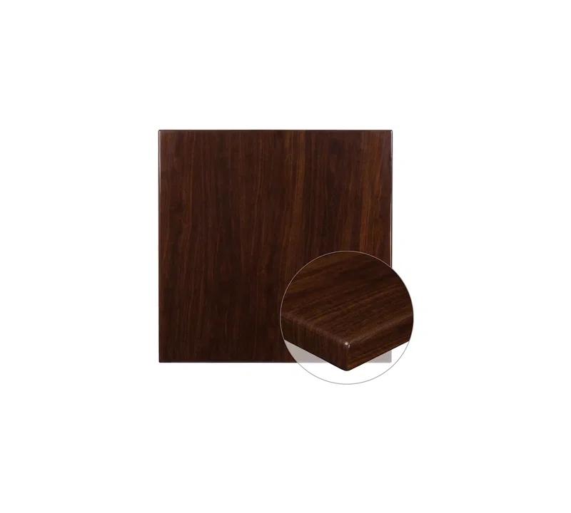 Flash Furniture Glenbrook 24'' x 30'' High-Gloss Resin Table Top with 2'' Thick Drop-Lip