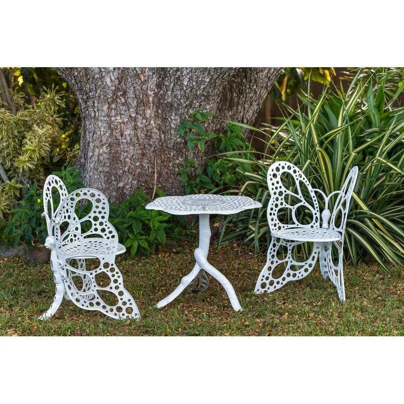 Gracie Oaks Whaley 2 - Person Metal Patio Dining Set