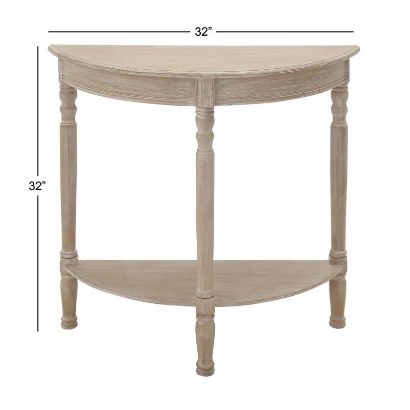 Ophelia & Co. Mcbroom Wood Half Moon 1 Shelf Console Table