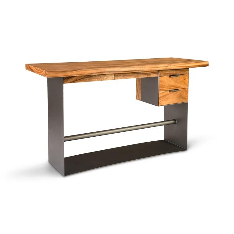 Phillips Collection Iron Frame Standing Desk with Drawers