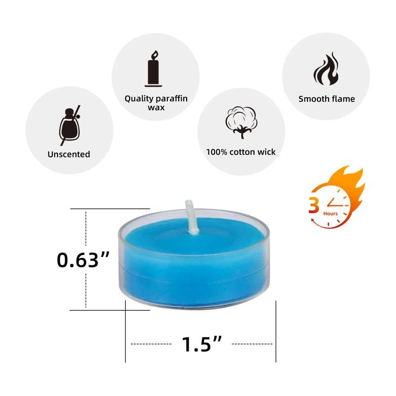 Jeco Inc. Unscented Tealight Candle