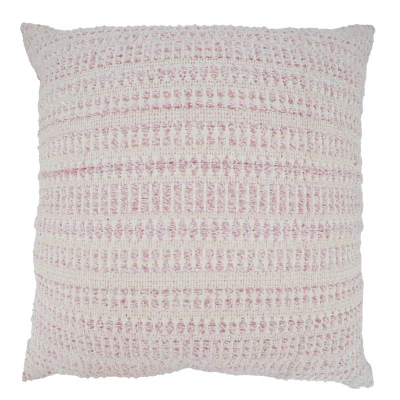 Saro Celeste Collection Geometric Cotton Blend Throw Pillow