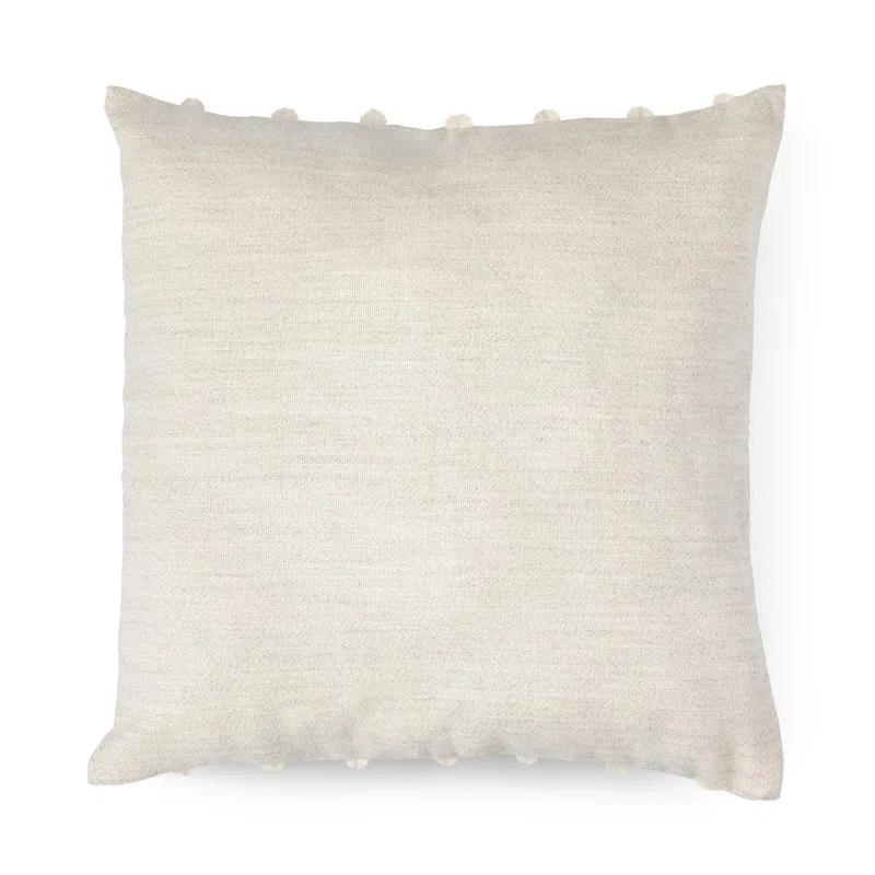 Park Hill Collection Texture Stripe Alpaca Wool Square Pillow Cover