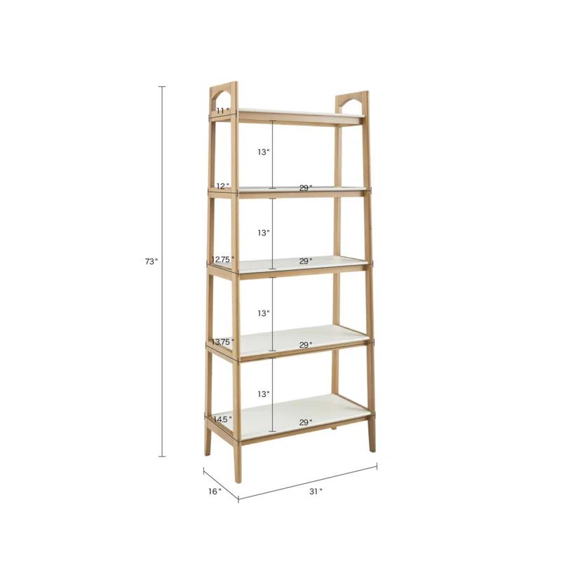 Parker 5-Shelf Ladder Bookcase