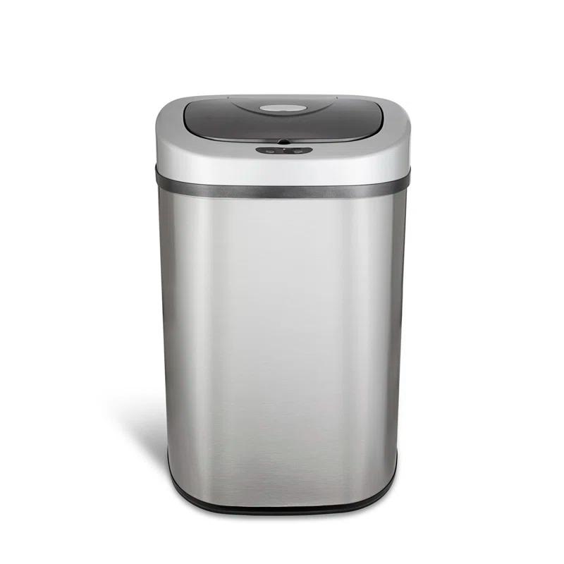 NineStars Nine Stars 21 Gallon Stainless Steel Motion Sensor Trash Can