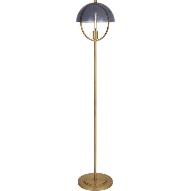 Robert Abbey Mavisten Edition Copernica 62'' Lacquered Burnished Brass Novelty Floor Lamp