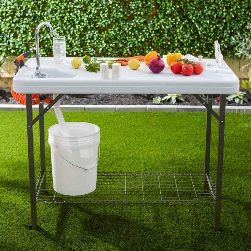 Tricam Industries, Inc. 26'' Rectangular Portable Folding Table