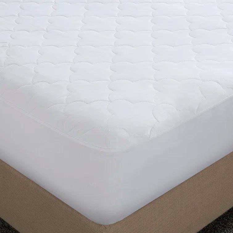 Madison Park All Natural Cotton Percale Quilted Mattress Pad