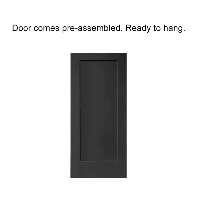 Calhome Paneled Manufactured Wood Sliding Closet Door