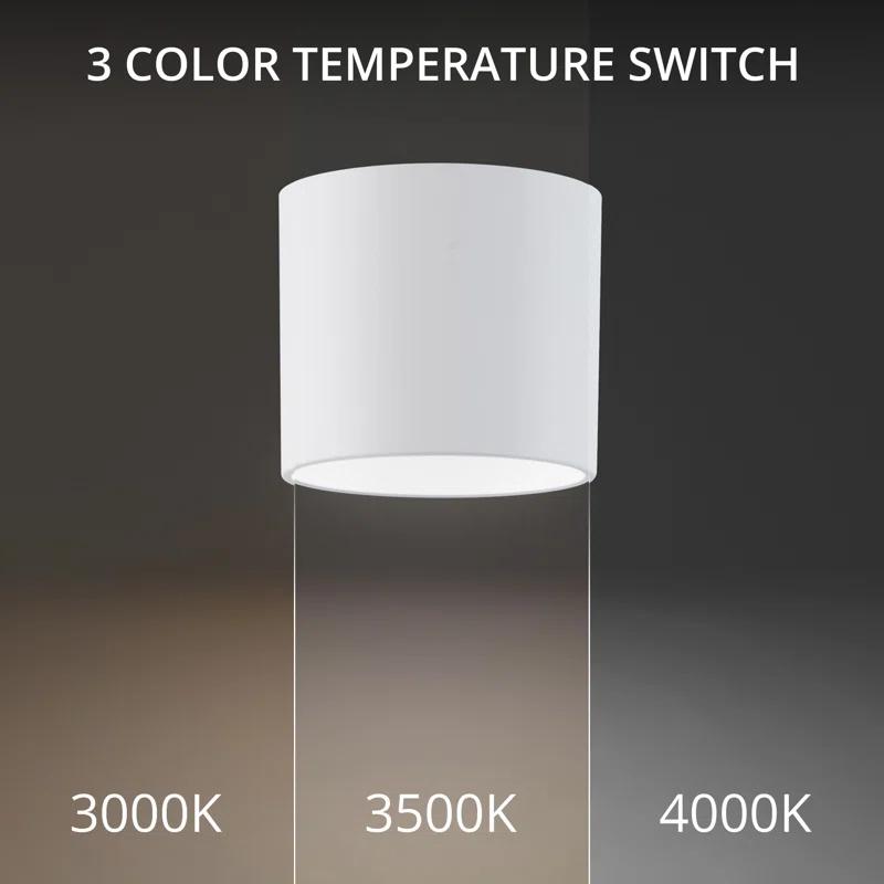 Squat LED Cylinder Outdoor Flush Mount