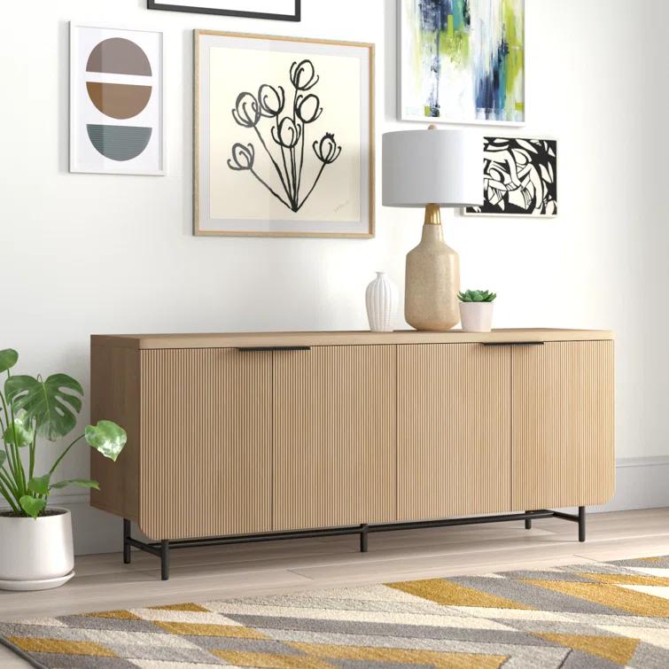 Willa Arlo™ Interiors Ludlow Reeded 4-Door Sideboard