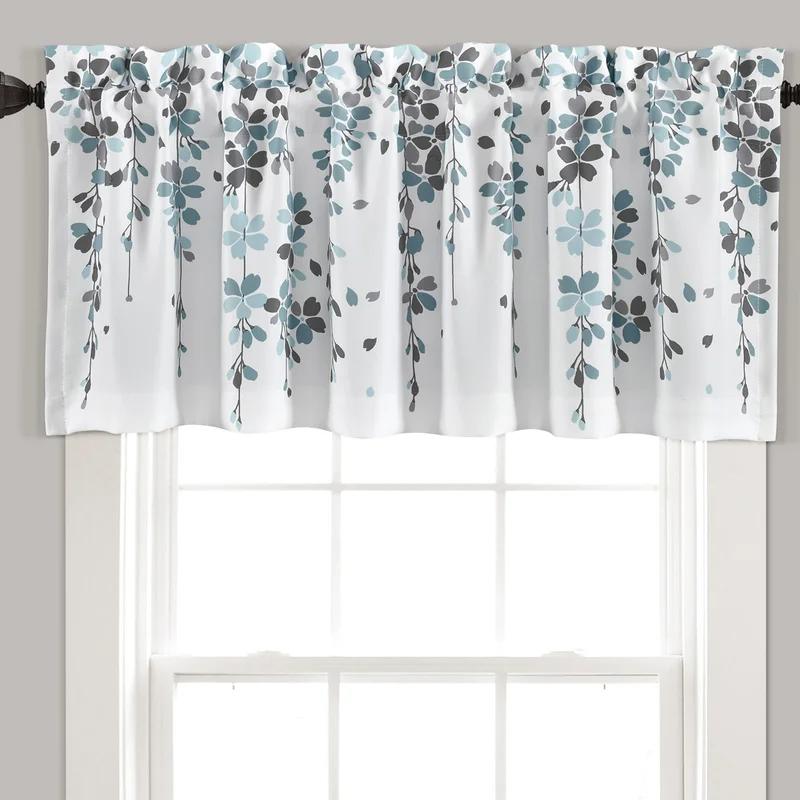 Lush Decor Floral Tailored 52'' W Window Valance