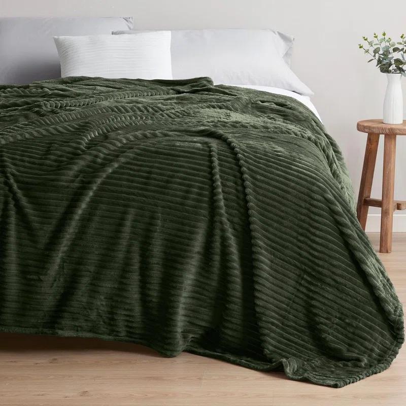 Nestl Nestl Cut Plush Cozy Throw Blanket - Fuzzy Warm Fleece Bed Blankets - Throws for Sofa, Bed, and Couch
