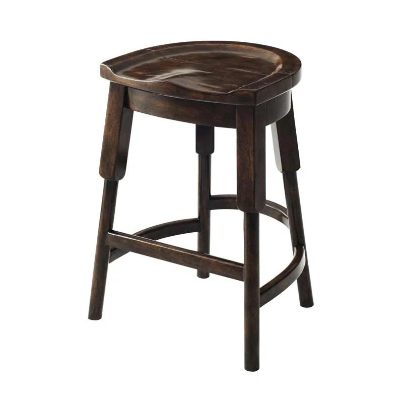 Theodore Alexander The English Inn Solid Wood Counter Stool