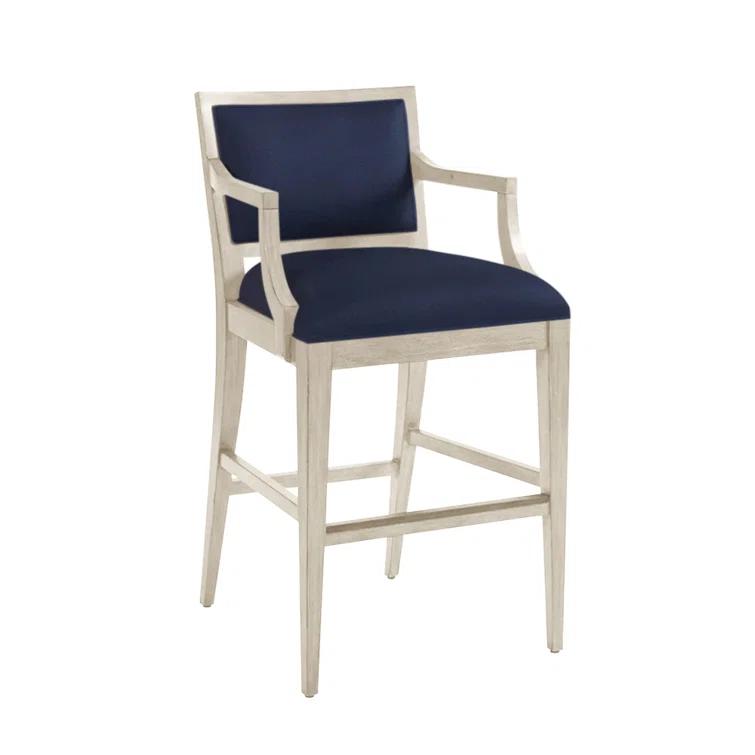 Barclay Butera Newport Upholstered Counter Stool with Metal Frame