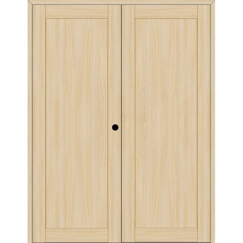Belldinni 1 Panel Shaker Manufactured Wood Paneled Double Swing Interior Door