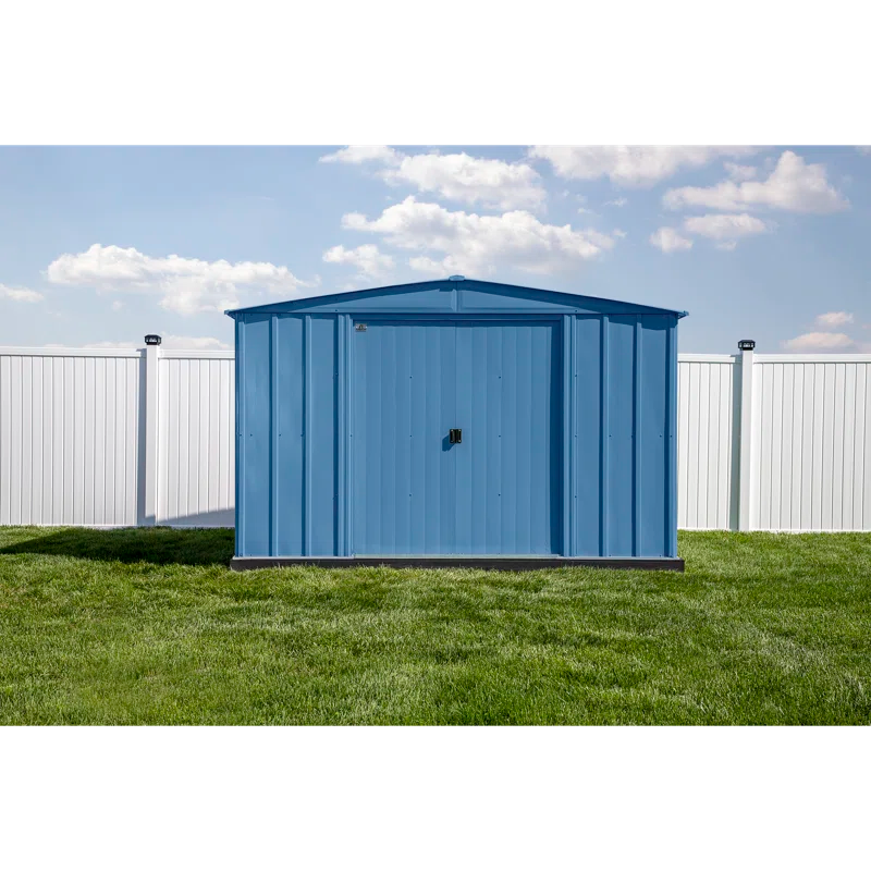 Arrow 10 ft. W x 13 ft. 5 in. D Steel Vertical Storage Shed